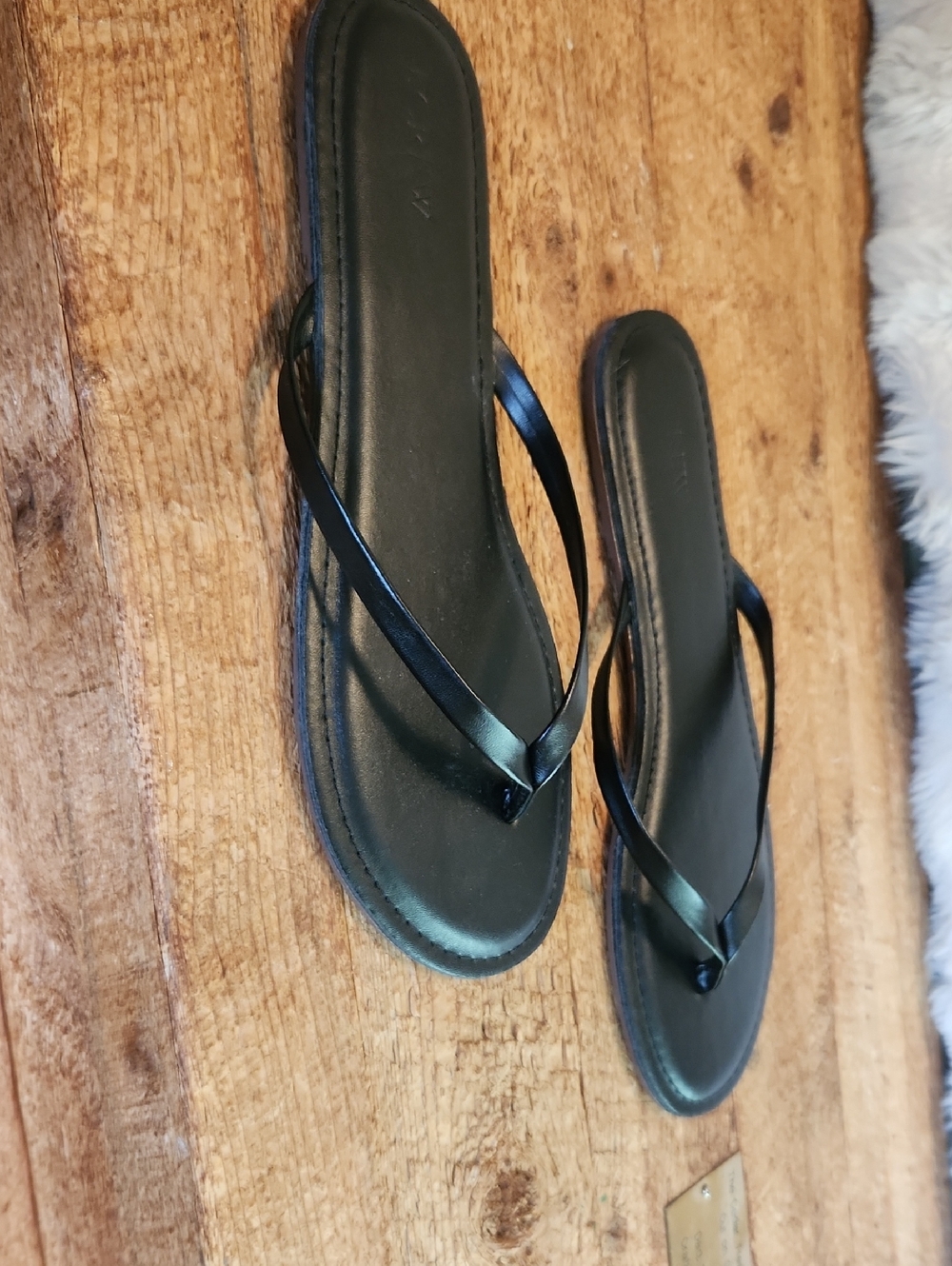 J Crew Black Women’s Flip Flop Sandals